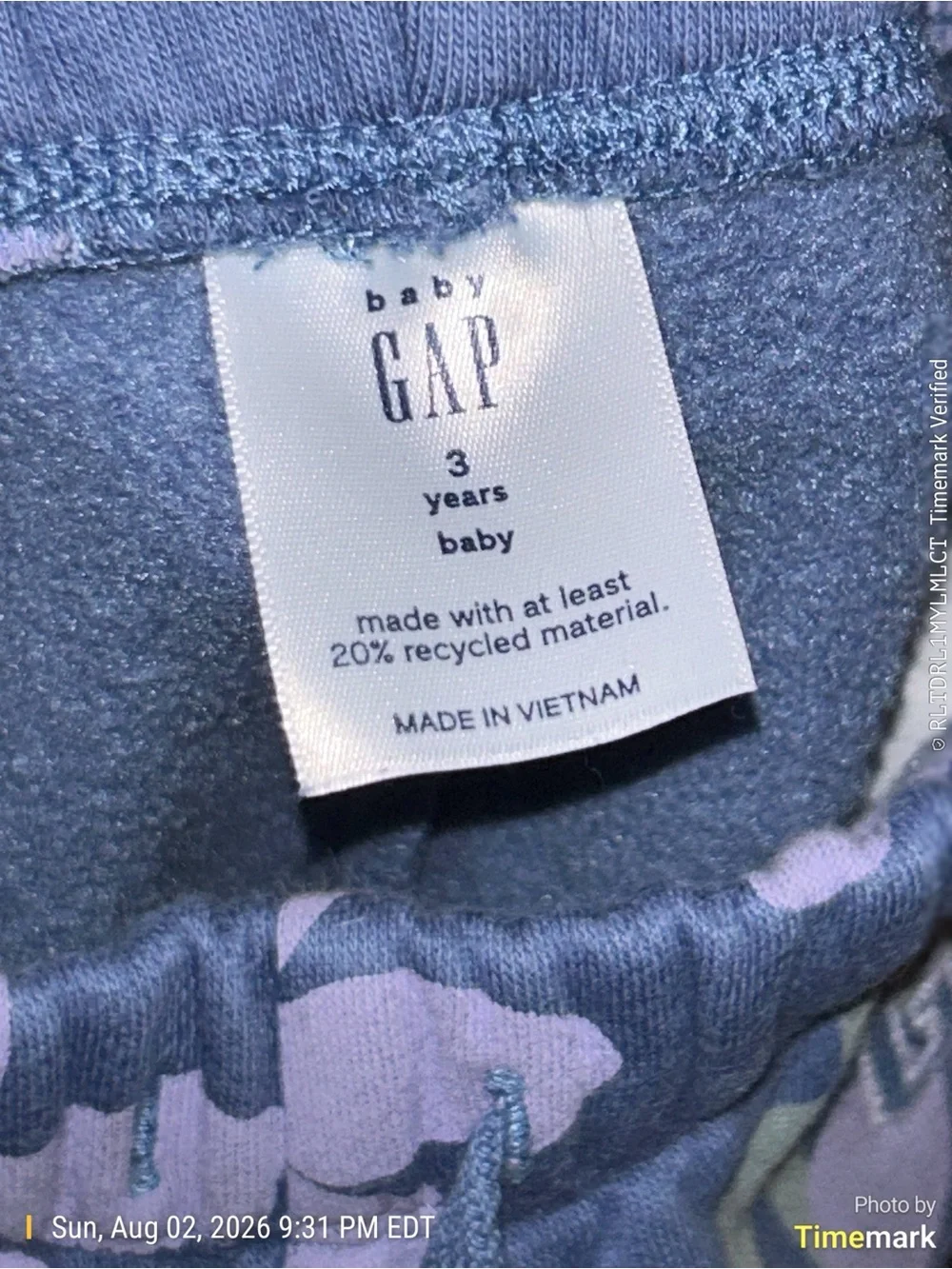 GAP Baby Navy Tagged Sweatshirt - White Label
